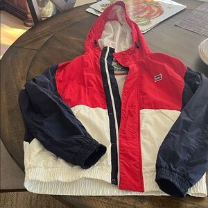 Levi's Kids Red, White, and Black Raincoat
